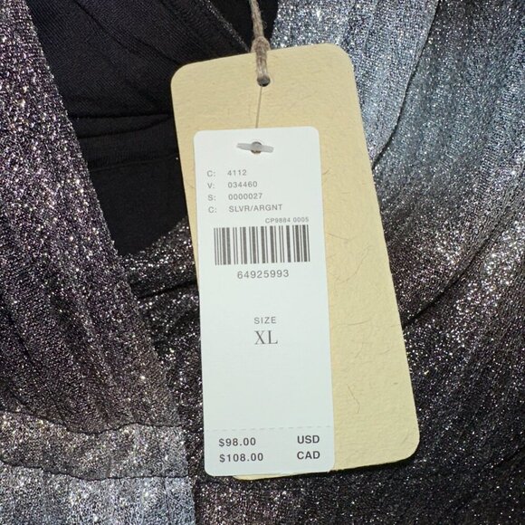 Anthropologie - Let me be Metalic Peplum top - Picture 5 of 5